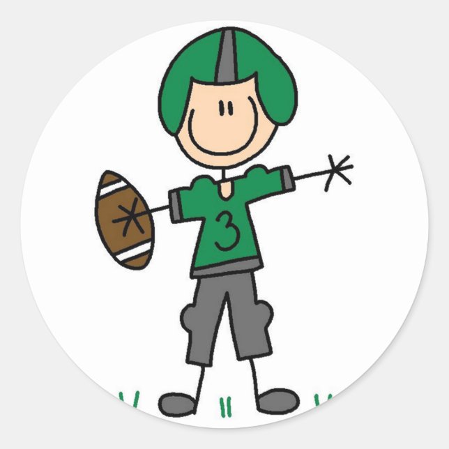 Rond Sticker Sport Football (Devant)
