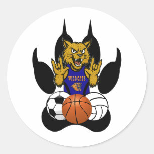 ROND STICKER SPORTIF RSD WILDCATS
