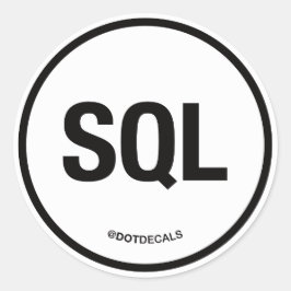 Rond Sticker SQL