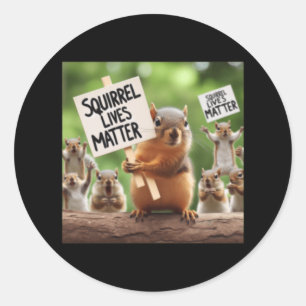 Rond Sticker Squirrel Lives