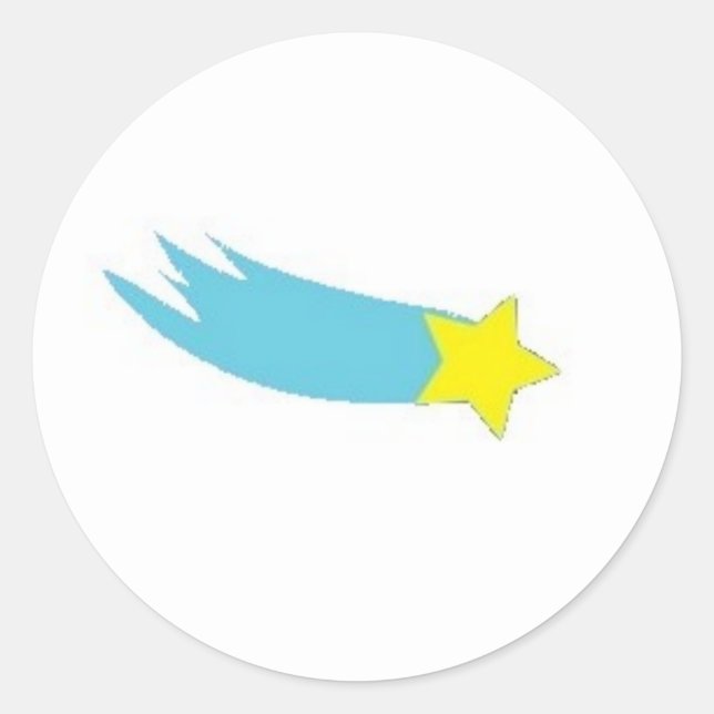 Rond Sticker Star en chute (Devant)