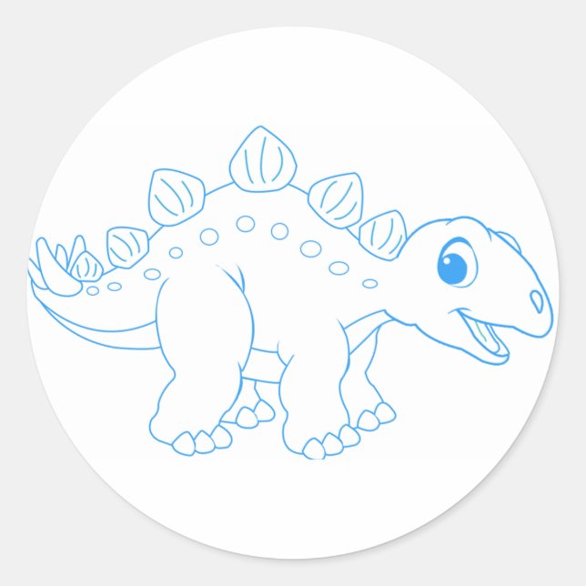 Rond Sticker Stegosaurus (Devant)
