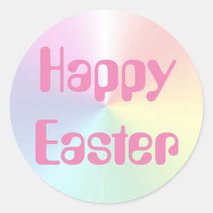 Rond Sticker Sticker Sticker Saster Amelia de Pâques pa