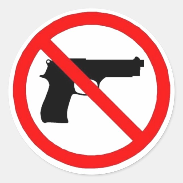 Rond Sticker Stop Gun Violoence (Devant)