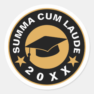 Rond Sticker Summa Cum Laude