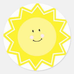 Rond Sticker Sun