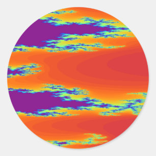 Rond Sticker Sunrise