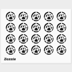 Rond Sticker Symbole anarchique