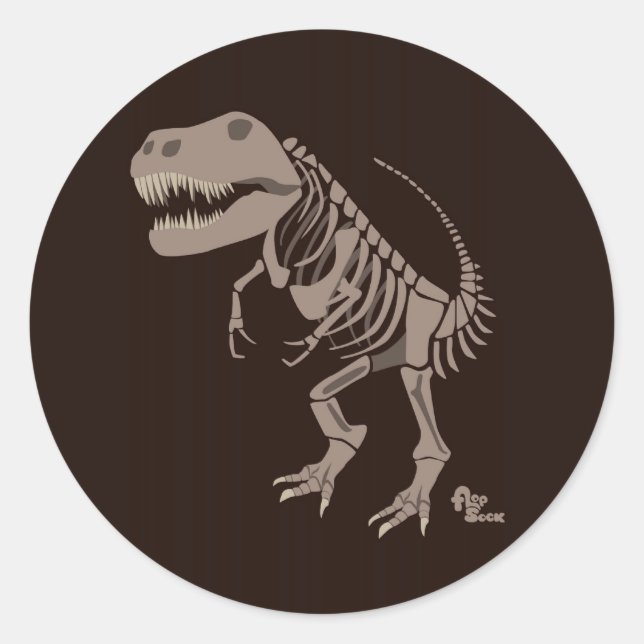 Rond Sticker T Rex (Devant)