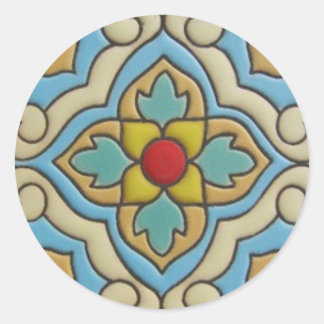 Rond Sticker Talavera Tile 5