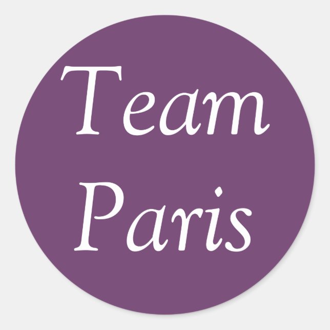 Rond Sticker Team Paris (Devant)