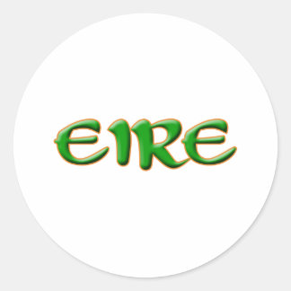 Rond Sticker texte Eire Eltic