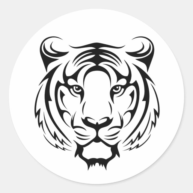 Rond Sticker Tiger (Devant)