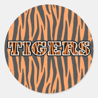 Rond Sticker Tigers
