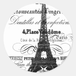 Rond Sticker Tour_Enveloppe Paris_Eiffel