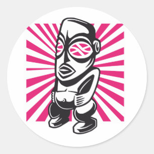 Rond Sticker Tribal Tôle