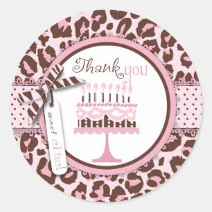 Rond Sticker TY pour fille Cheetah