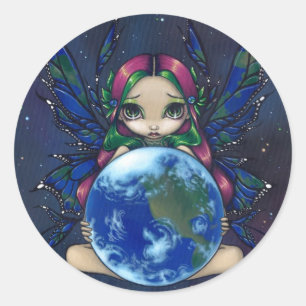 Rond Sticker "Un monde entre bonnes mains"