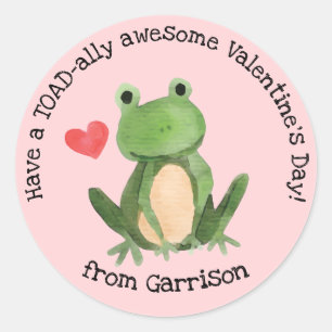Rond Sticker Valentine à la main