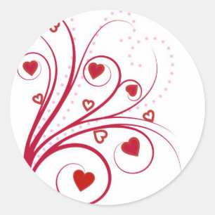 Rond Sticker Valentine Sweetheart