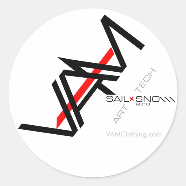 Rond Sticker VAM Sport Design (Devant)