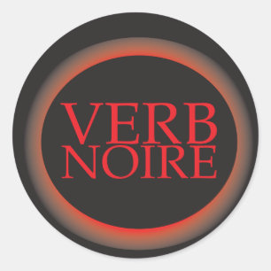 Rond Sticker Verb_Noire