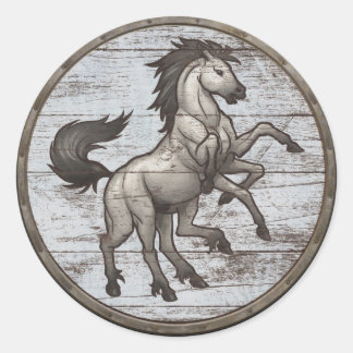 Rond Sticker Viking Shield - Sleipnir