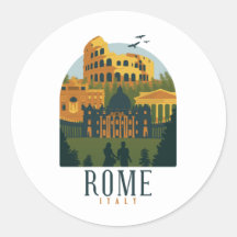 Sticker Vintage du Colisée de Rome
