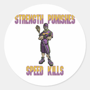 Rond Sticker violet SP de défense Lacrosse