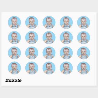 Rond Sticker VISAGE BÉBÉ