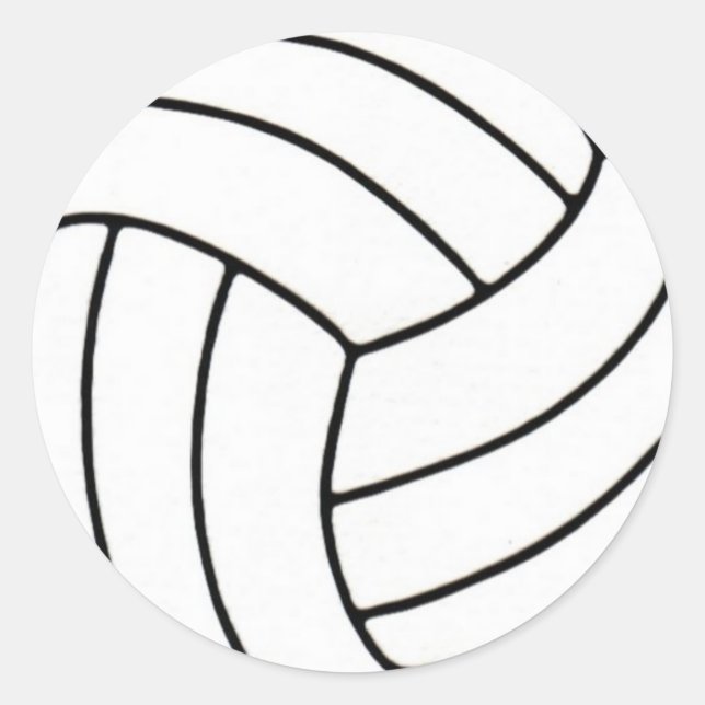 Rond Sticker Volleyball (Devant)