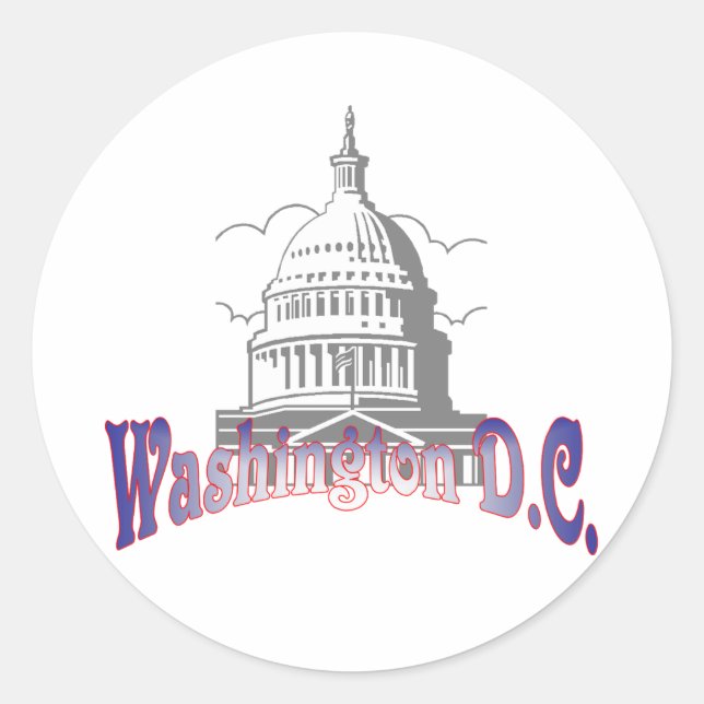 Rond Sticker Washington D.C. (Devant)