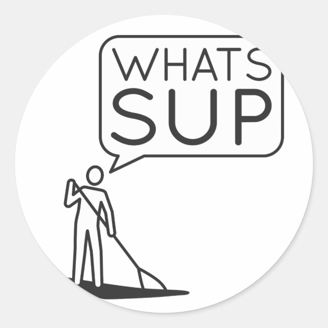 Rond Sticker Whats SUP (Devant)
