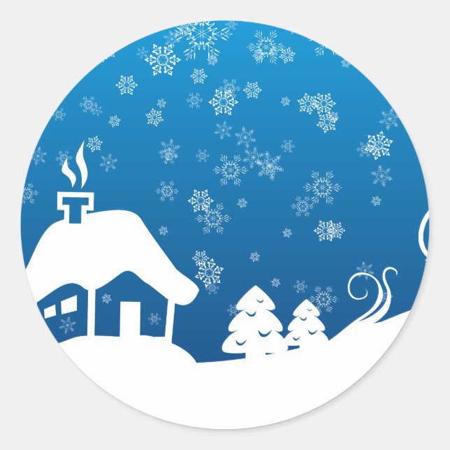 Rond Sticker Winter Wonderland (Devant)
