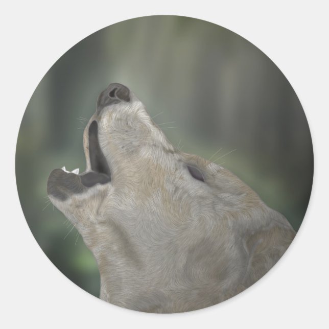 Rond Sticker Wolf (Devant)