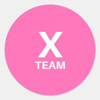 Rond Sticker X Team