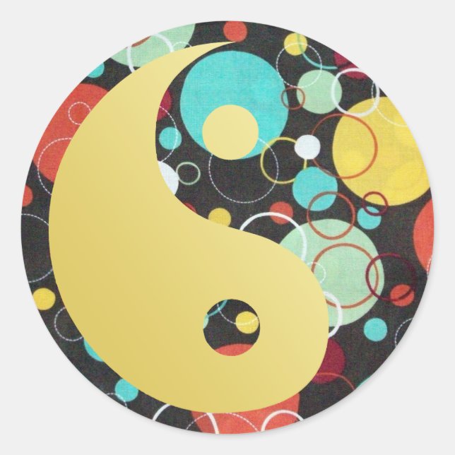 Rond Sticker Yin et Yang (Devant)