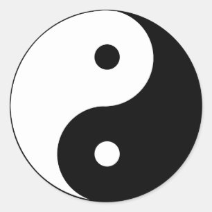 Rond Sticker YIN-YANG