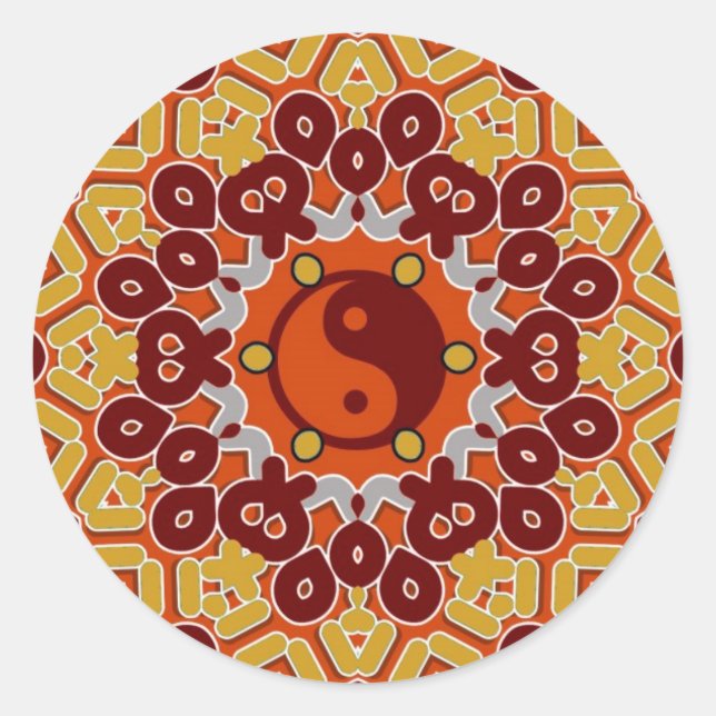 Rond Sticker YingYang (Devant)