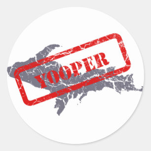 Rond Sticker Yooper de la péninsule du Michigan