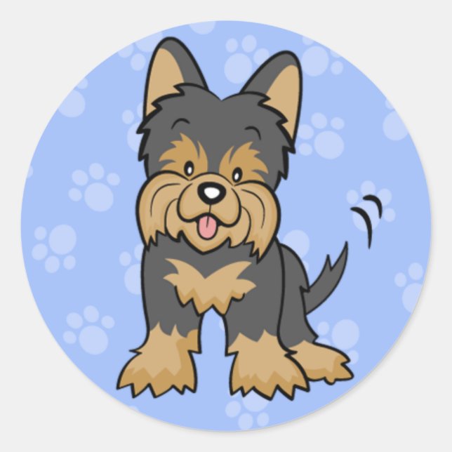 Rond Sticker Yorkie (Devant)