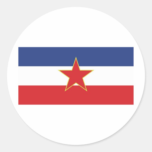 Rond Sticker Yougoslavie (Devant)