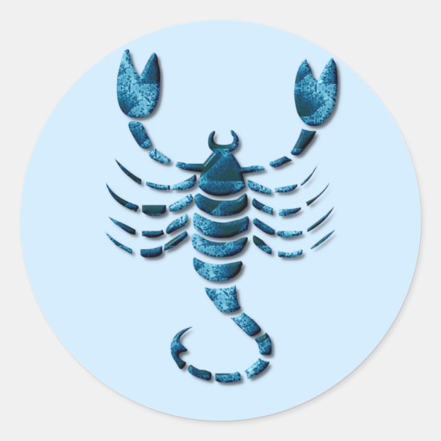 Rond Sticker Zodiac Scorpio (Devant)