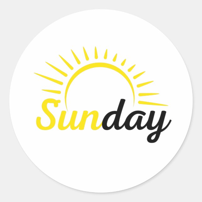 Rond Sunday Sticker (Devant)