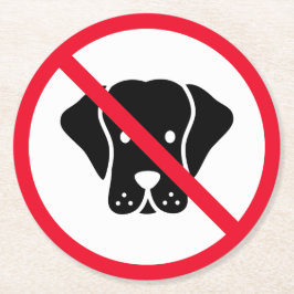 Rond Symbole Aucun Chien Autorisé | Dessous de verre ar