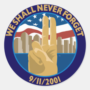 Rond Symbole commémoratif 9/11 Sticker