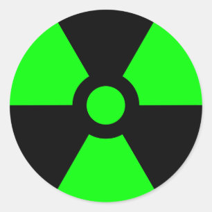 Rond Symbole de rayonnement Sticker