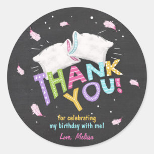 Rond Tags favoris de la partie de bois Merci Sticker co