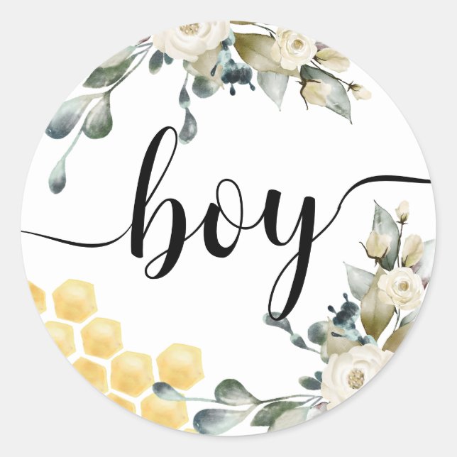 Rond Team Boy Bee thème Sticker Révélateur Ronde de gen (Devant)
