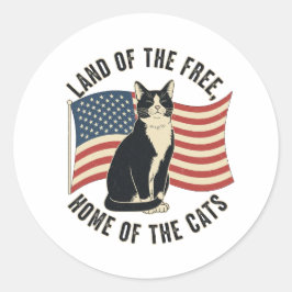 Rond Terre des Libres - Sticker Patriotique Vintage